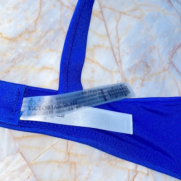 2 Pc Set 32C +Small Victoria's Secret Swim Shine Strap Sexy Tee Bikini + Bottoms - Picture 7 of 12